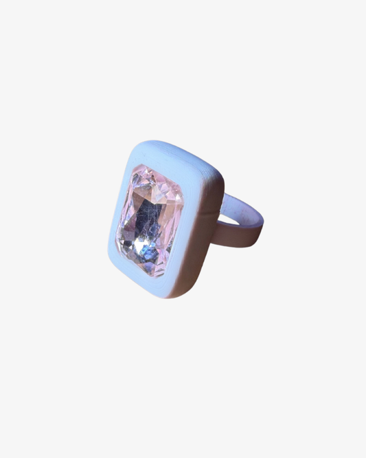 CHUNKY CRYSTAL RING