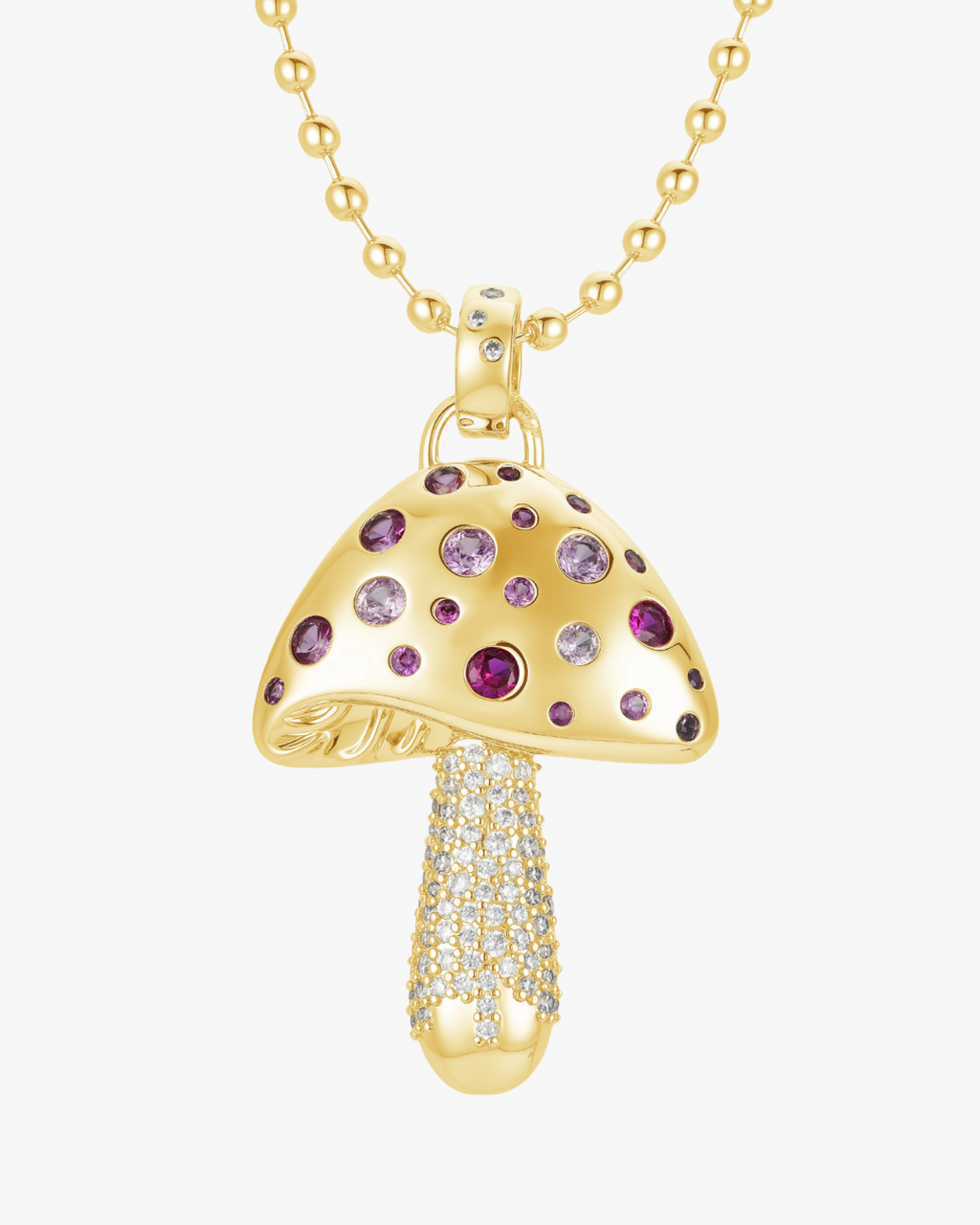 PINKY MUSHROOM NECKLACE
