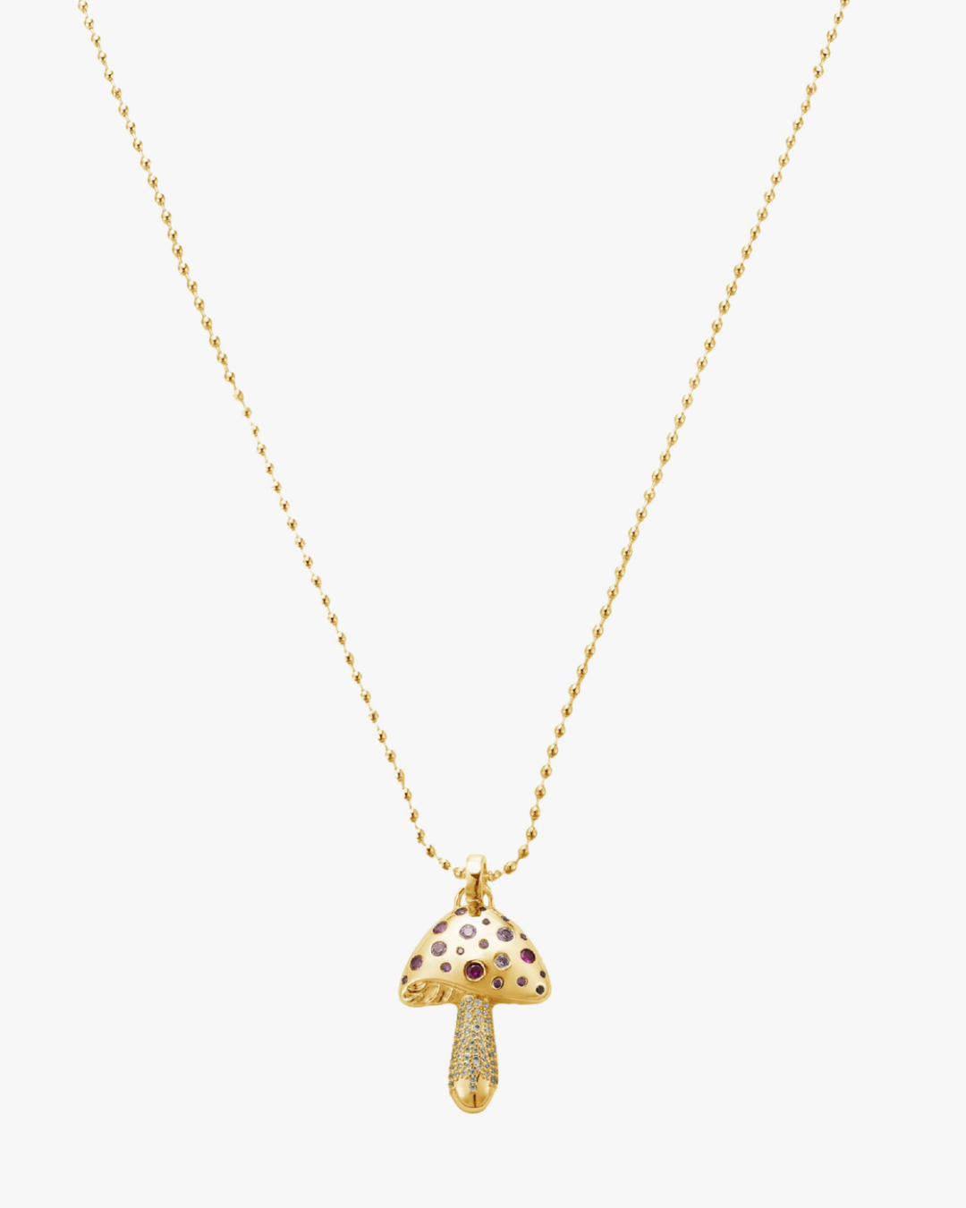 PINKY MUSHROOM NECKLACE