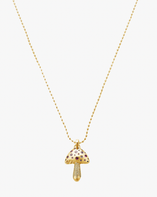 PINKY MUSHROOM NECKLACE