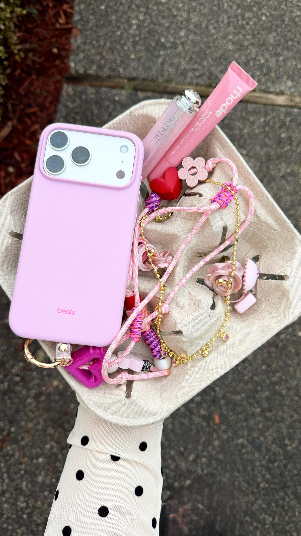 valentines phone charm