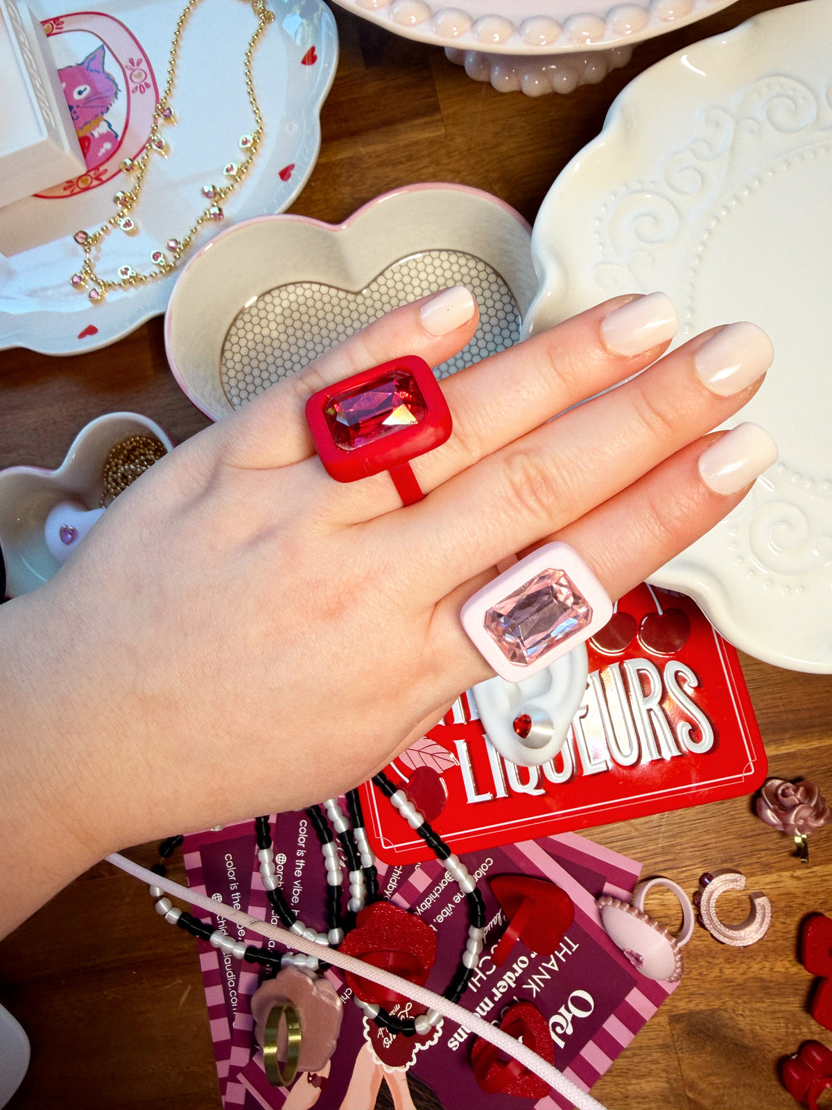 CHUNKY CRYSTAL RING