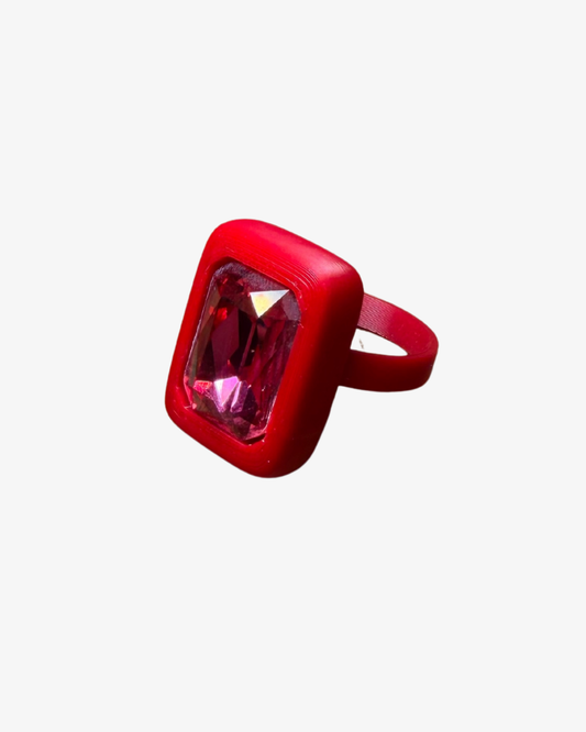 CHUNKY CRYSTAL RING