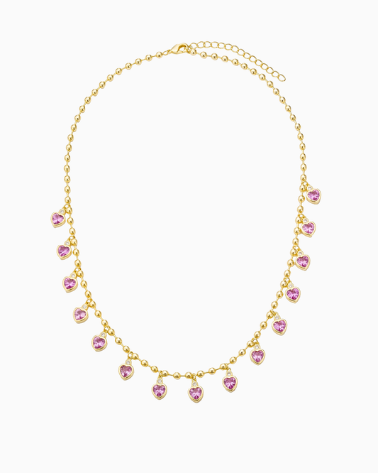 Pink Heart Necklace