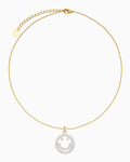 Long Sparkling Happy Face Necklace